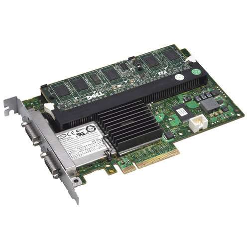 DELL FU022 PERC 6/E PCI-E SAS RAID CONTROLLER WITH 512MB CACHE. SYSTEM PULL. IN STOCK.