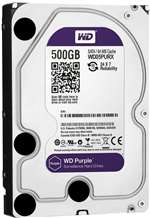 WESTERN DIGITAL WD05PURX WD PURPLE 500GB 5400RPM (INTELLIPOWER) SATA-6GBPS 64MB BUFFER 3.5INCH INTERNAL SURVEILLANCE HARD DISK DRIVE. BULK. IN STOCK.
