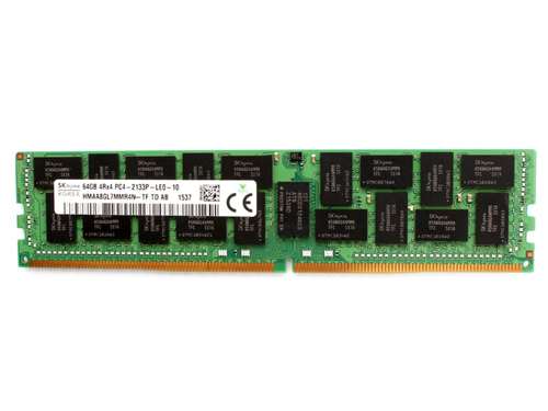 HYNIX HMAA8GL7MMR4N-TF 64GB (1X64GB) 2133MHZ PC4-17000 CL15 ECC LOAD REDUCED QUAD RANK 1.2V DDR4 SDRAM 288-PIN LRDIMM HYNIX MEMORY MODULE FOR SERVER MEMORY. BULK. IN STOCK.