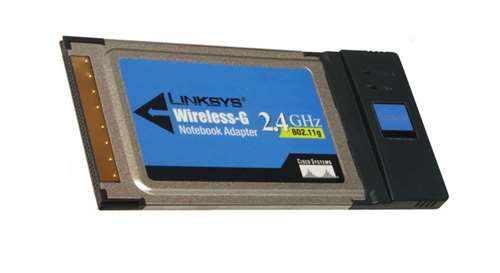 LINKSYS - WIRELESS-G NOTEBOOK ADAPTER (WPC54G). REFURBISHED. IN STOCK.