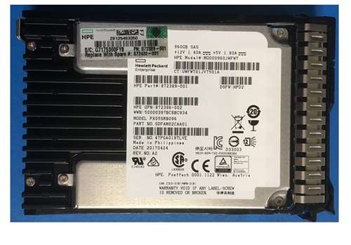 HPE 872396-002 960GB SAS 12GBPS READ INTENSIVE 2.5INCH SFF MLC HOT SWAP SC DIGITALLY SIGNED FIRMWARE SOLID STATE DRIVE FOR PROLIANT GEN9 & GEN10 SERVERS. BULK SPARE. IN STOCK.