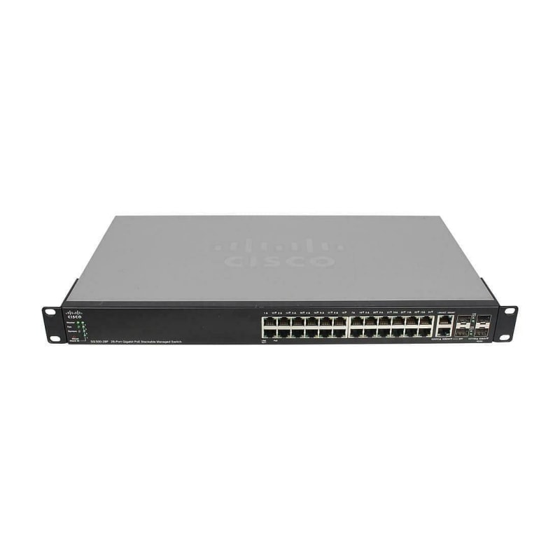 CISCO SG500-28P-K9-G5 SMALL BUSINESS 500 SERIES STACKABLE MANAGED SWITCH SG500-28P - SWITCH - 28 PORTS - MANAGED - RACK-MOUNTABLE (SG500-28P-K9-G5).BULK.IN STOCK.