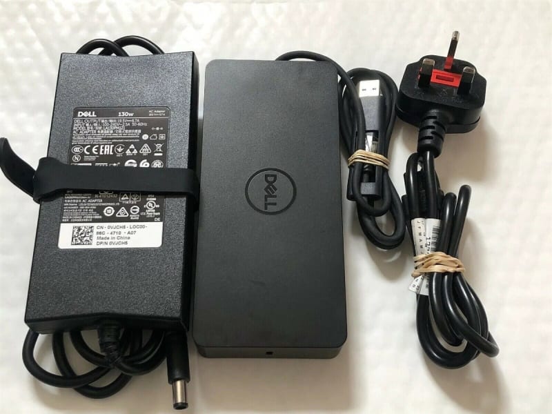 Dell D6000 M4TJG 452-BCYH USB-C USB 3.0 Laptop 4K Docking Station Port Replicator + PSU. BULK. IN STOCK.