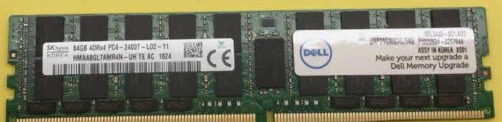 Dell SNP29GM8DG/64G (1x64GB) 4DRX4 PC4-2400T DDR4 Server Memory. BULK. IN STOCK.