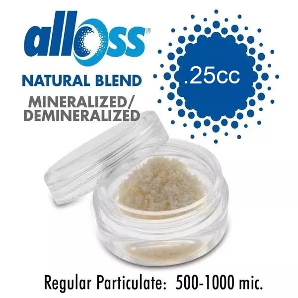 alloOss Allograft Bone Graft Cortical / Cancellous Particulate Collagen 0.25 cc