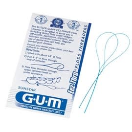Sunstar Eez-Thru Floss Threaders, 5pcs/envelope, 100 envelopes/box, 500pcs total