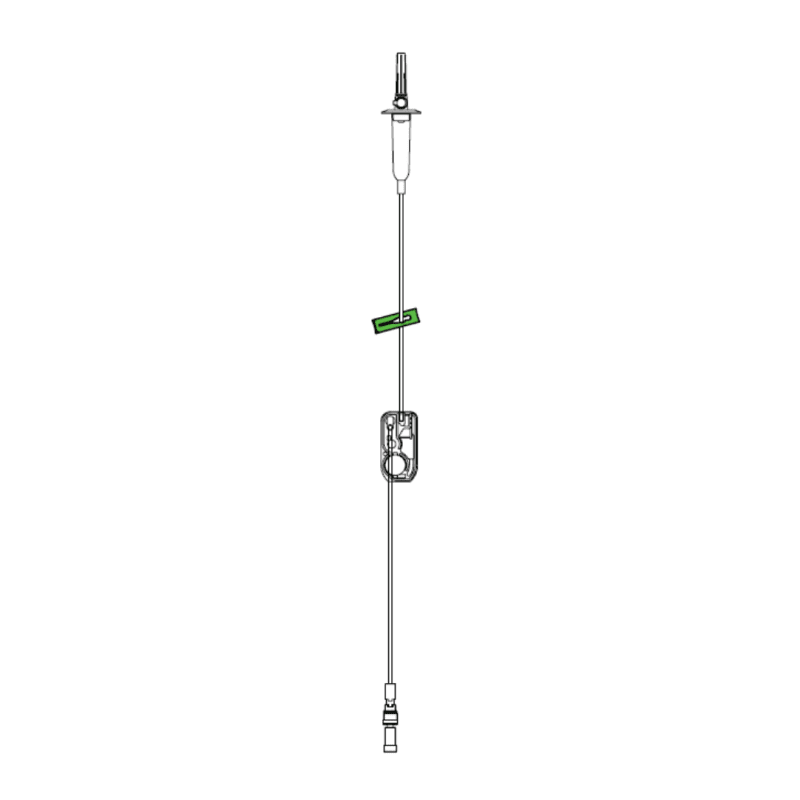 IV Pump Set PlumSet™ Pump Without Ports 15 Drops / mL Drip Rate Without Filter 107"