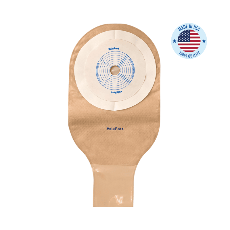 12" Ostomy Pouch 1 pc Cut To Fit - Various Options (Filters, Closures, Colours, Extended Wear Available)