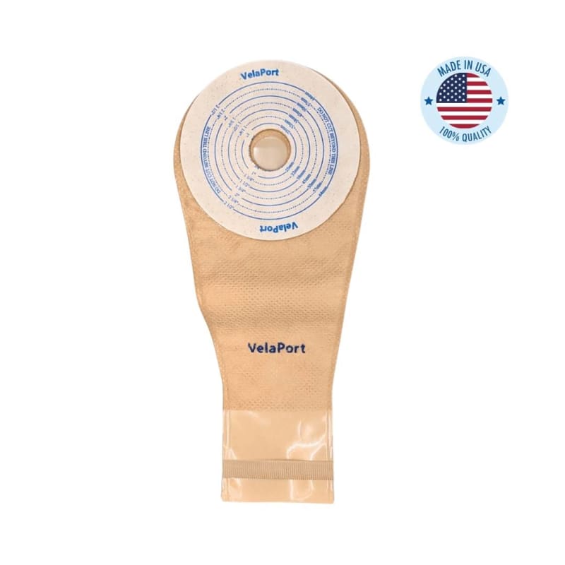 6" Pediatric Ostomy Pouch Without Filter, Velasafe Closure, 1 pc Cut To Fit, Various Colours