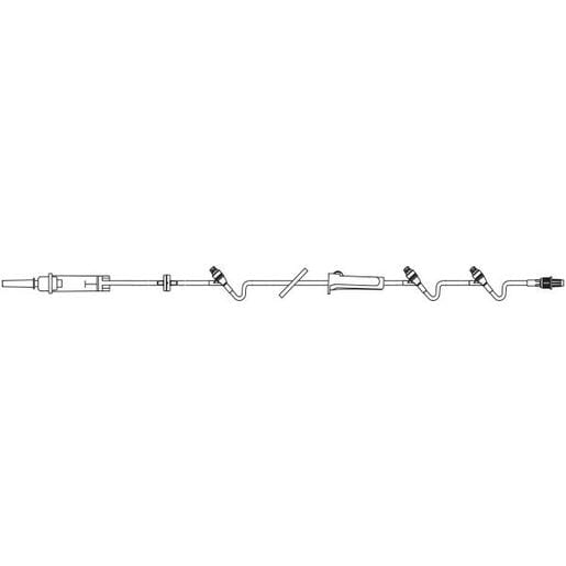 Continu-Flo Clearlink IV Administration Set with Male Luer Lock Adapter