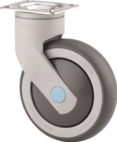 125mm Stainless Steel Swivel Levina Caster with 95x70mm Plate