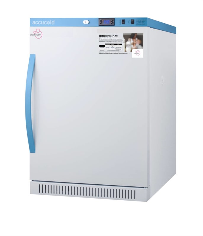 6 Cu.Ft. MOMCUBE Breast Milk Refrigerator with interior lockers