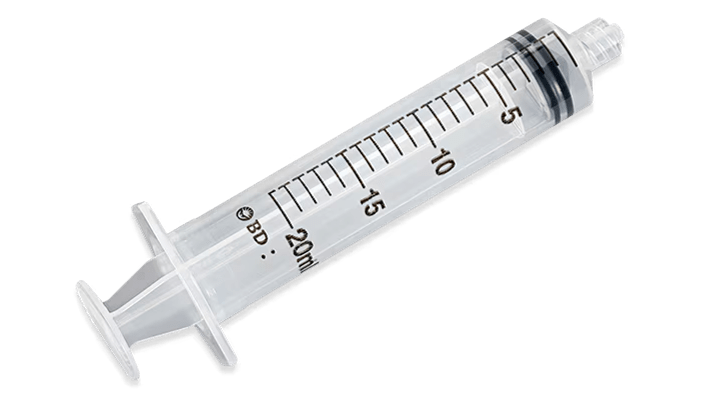 BD Luer-Lok Syringe 20 mL â€“ Sterile, Single Use