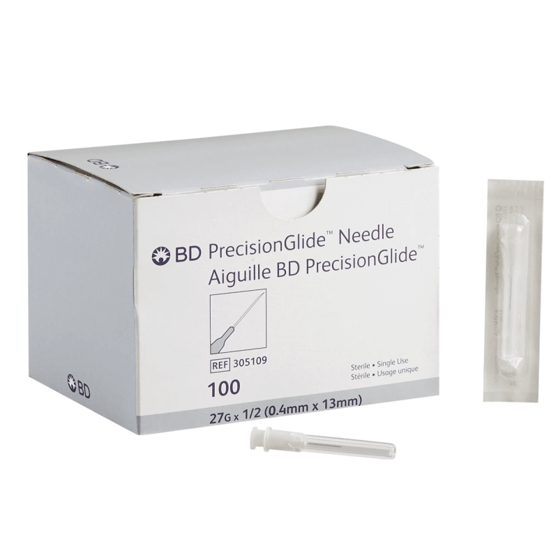 BD Needle 1/2 in. single use, sterile, 27 G