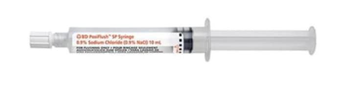 BD PosiFlush Pre-Filled Saline Syringe, 10 mL