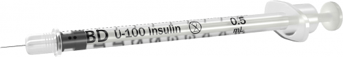 BD Micro-Fine IV Lo-Dose Insulin Syringes, 0.5mL – 28G x 13mm