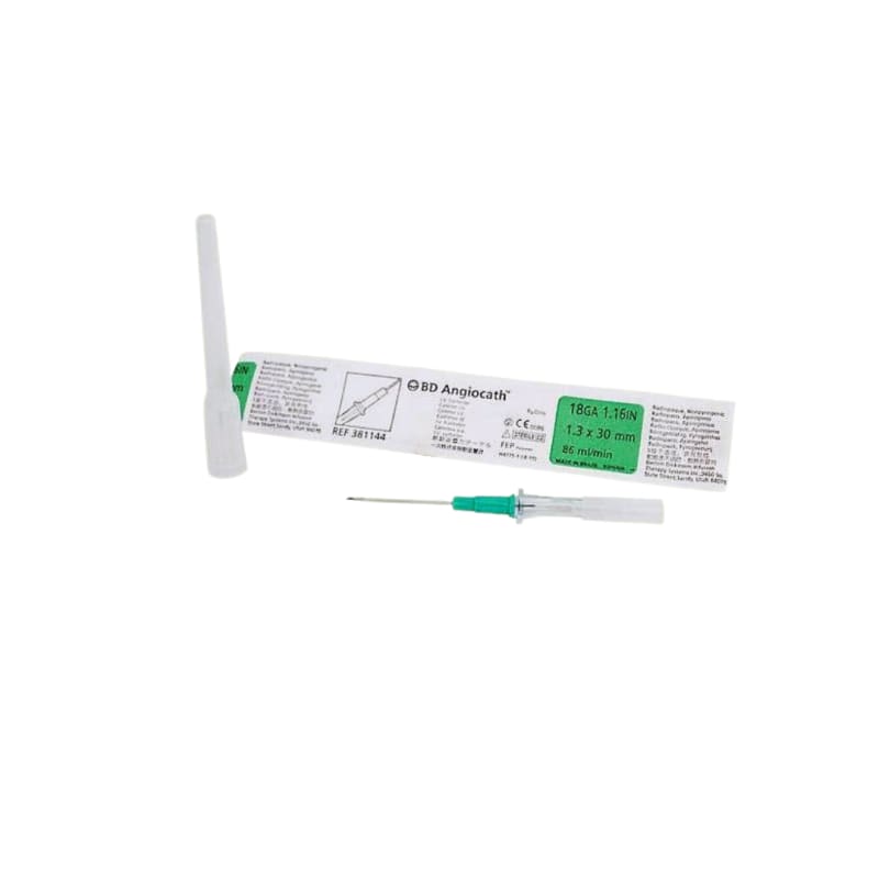 BD Angiocath™ Peripheral Venous Catheter, 18 G x 1.16 in. (1.3 mm x 30 mm)