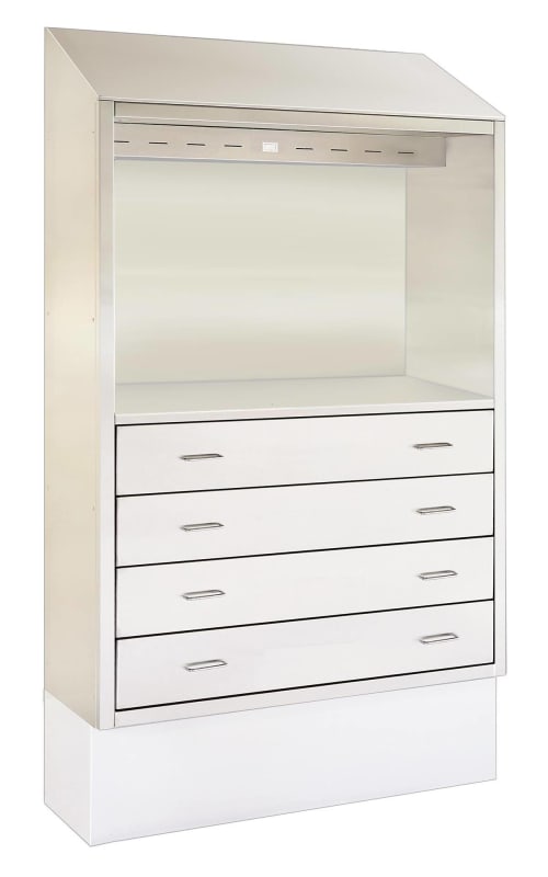 Surgical Desk with Drawer Cabinet, 48"W 80"H 18"D