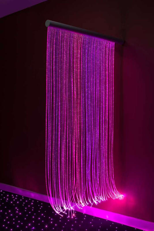 Fiber Optic Sensory Wall Cascade, Various Sizes