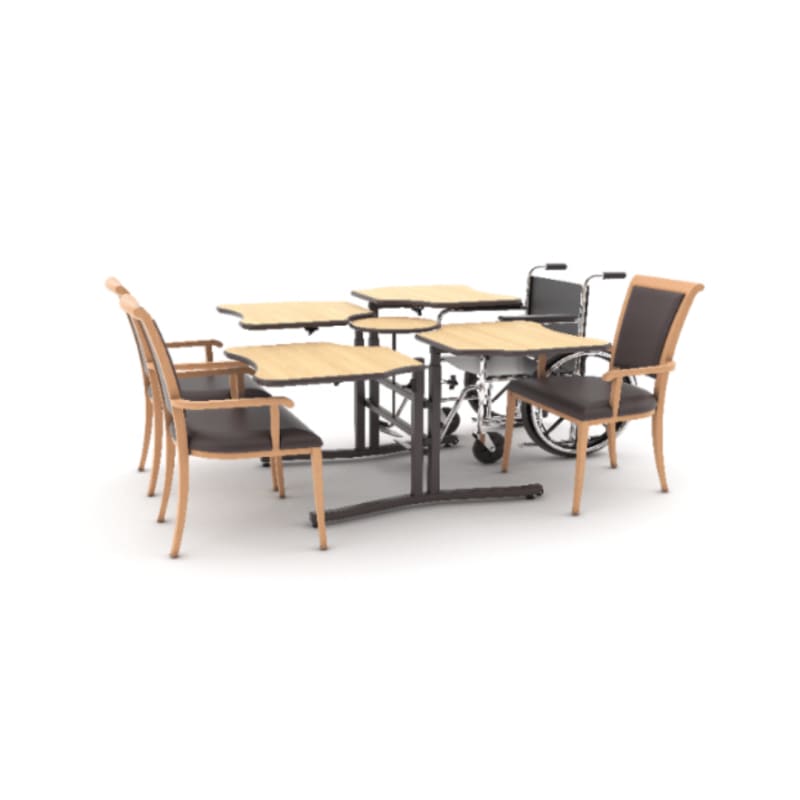 Modular Positioning Tables - 4 Seater Ergonomic Height Adjustable Table
