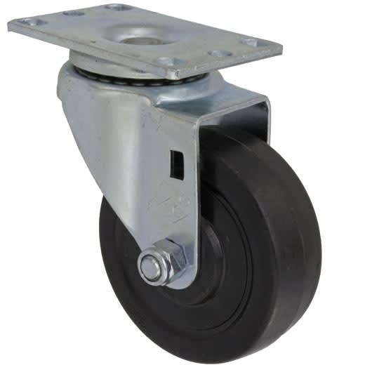 3-1/2"X1-1/4" HARD RUBBER SWIVEL CASTER