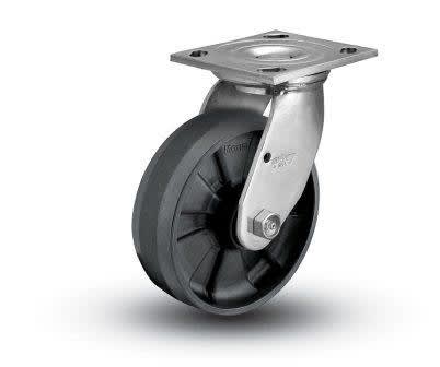 8" x 2" GLASS FILLED NYLON SWIVEL CASTER