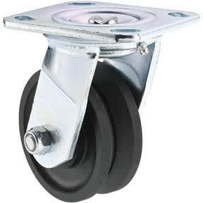 6" x 2" V-GROOVE SWIVEL CASTER