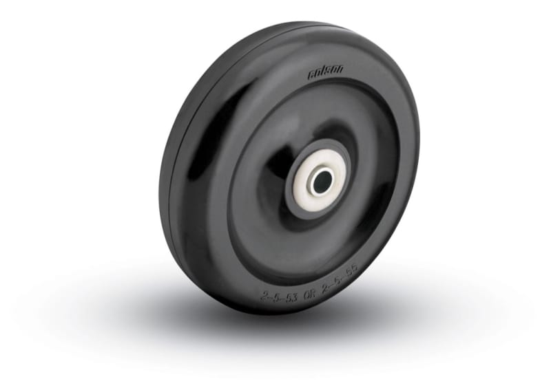 5" HARD BLACK PLASTIC WHEEL WITH BALL BEARINGS
