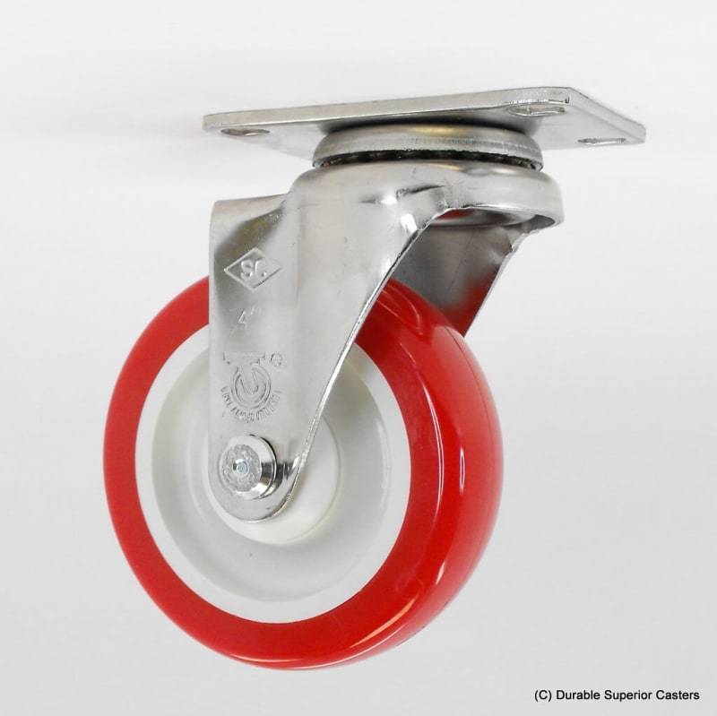 5"X1-1/4" POLY/POLY SWIVEL CASTER