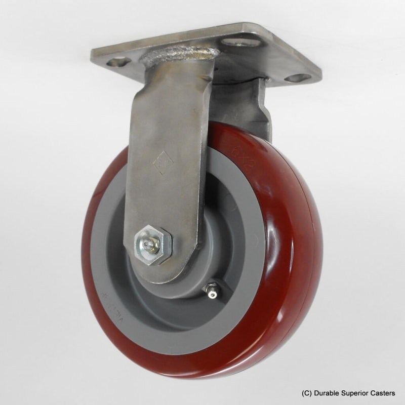photo of 5"X2" POLY ON POLY STAINLESS STEEL  RIGID CASTER