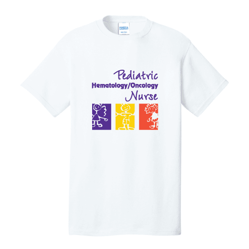 White Hematology/Oncology Nurse T-Shirt (Made to Order)