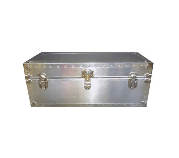 Biltmore 502-M Metal Covered Steamer Trunk Footlocker Made in USA