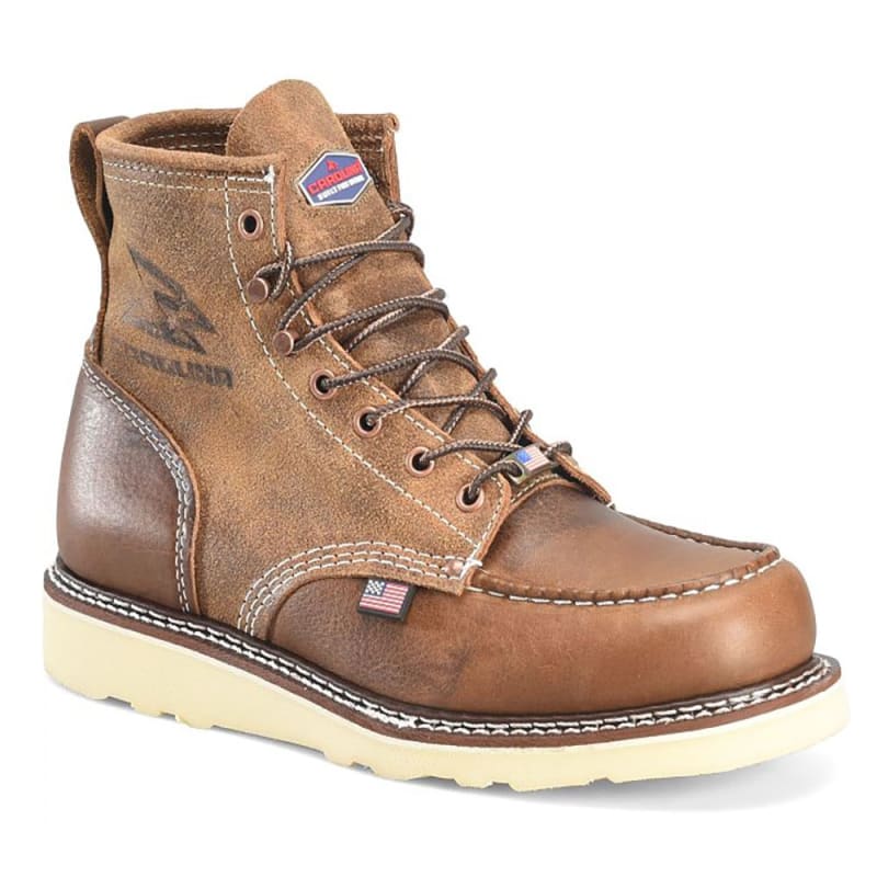 Carolina Amp 6 Inch Soft Toe Wedge Roughout Work Boot CA7068