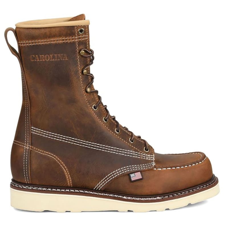 Carolina Amp Usa 8 Inch Union Built Steel Safety Toe Wedge Work Boot CA8512
