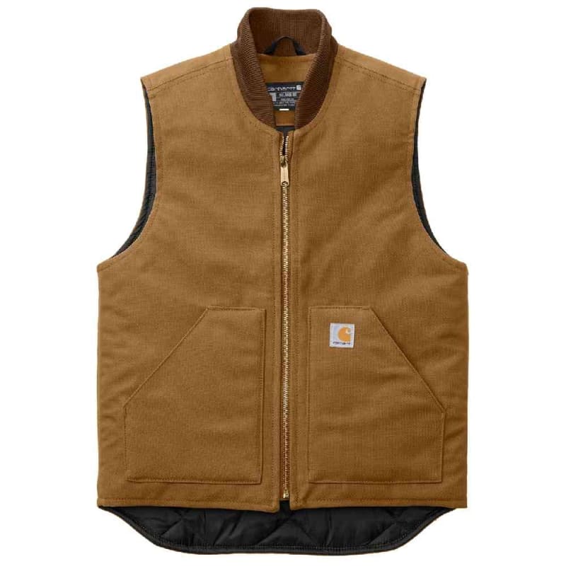 Carhartt Quilted Duck Vest 106676 relaxed fit insulated duck work vest for men