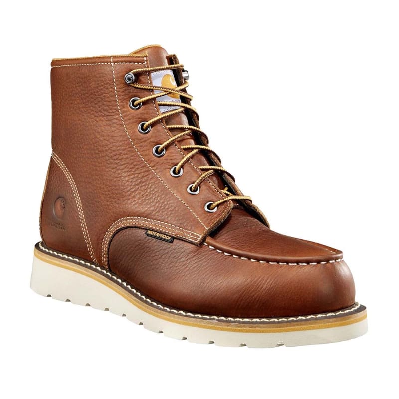 Carhartt Soft Toe 6 Inch Waterproof Wedge Sole Moc Toe Work Boot CMW6175