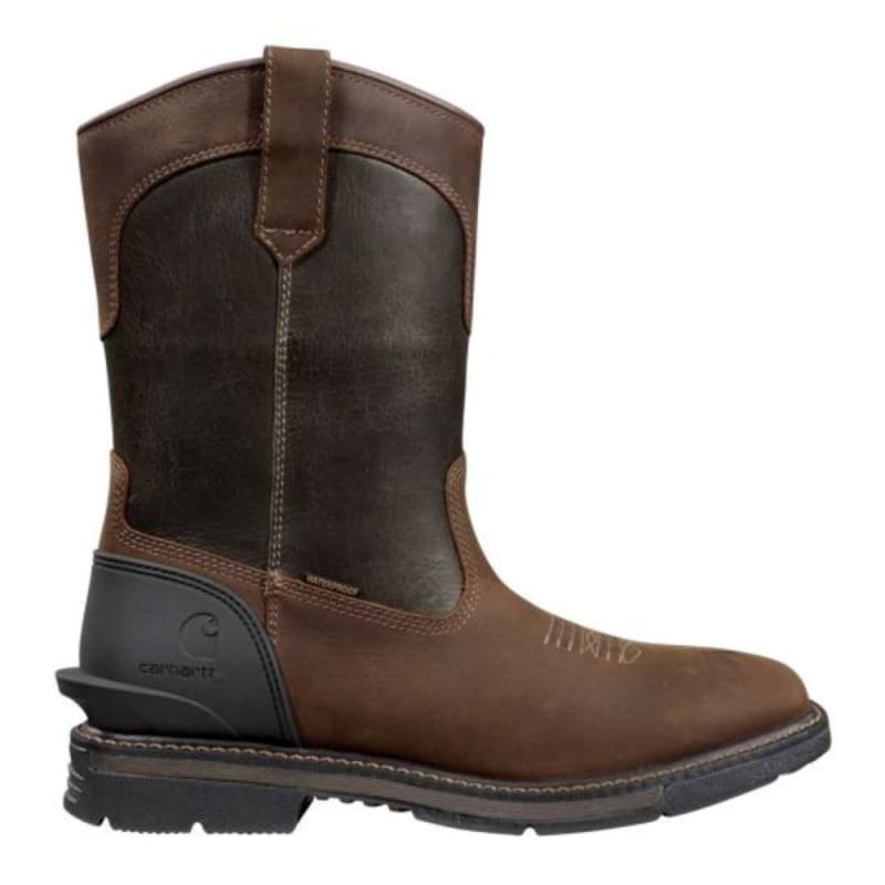 Carhartt Montana 11 Inch Waterproof Pull On Soft Toe Leather Wellington Boot FQ1065-M