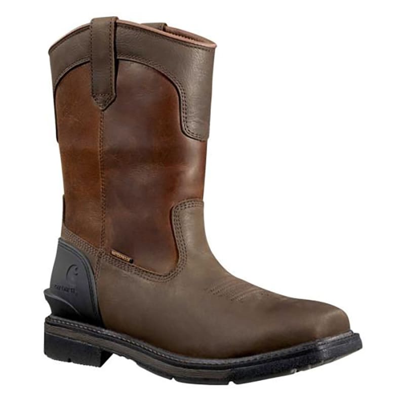 Carhartt Montana 11 Inch Steel Square Toe Waterproof Pull On Leather Wellington Work Boot FQ1275-M