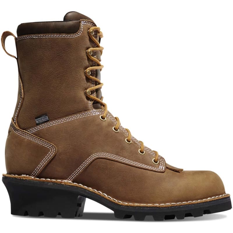 Danner Logger 8 Inch Plain Toe Waterproof Lace Up Work Boot 15439