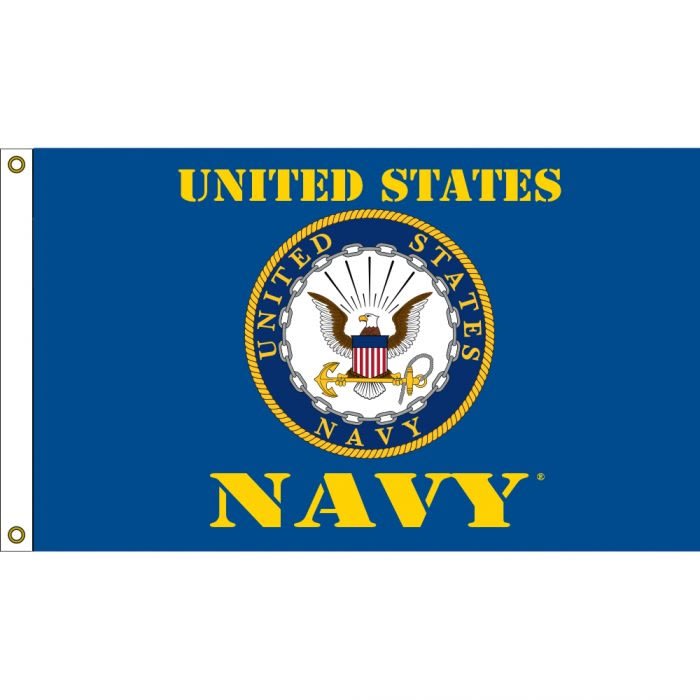US Navy Logo Flag  F1674