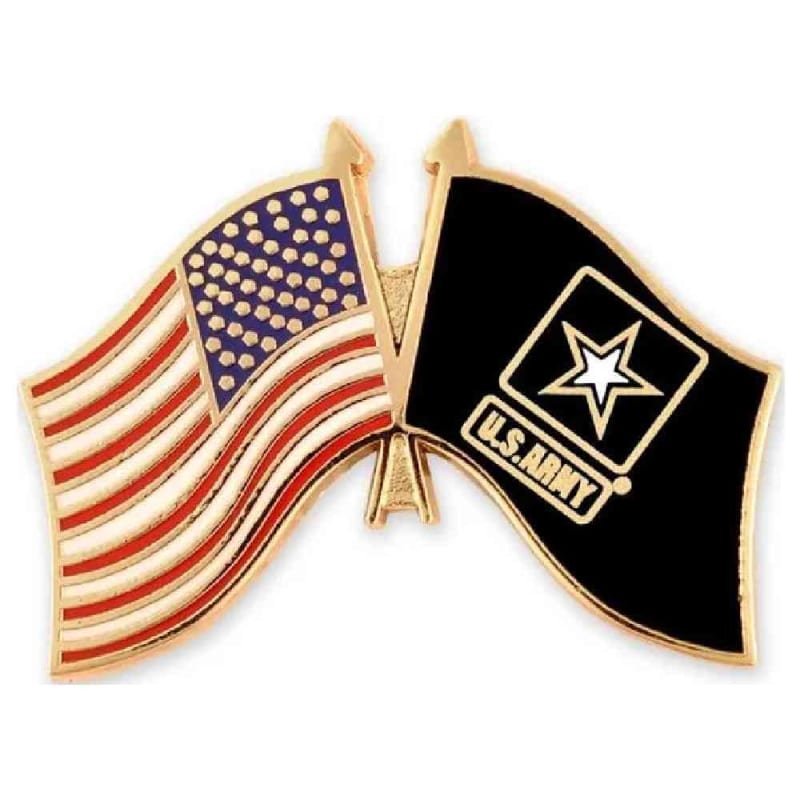 Army Flag and US Flag Lapel Pin P62460
