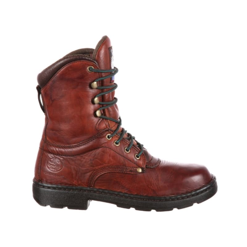Georgia Eagle Light 8 Inch Slip Resistant Lace Up Steel Toe Work Boot G8083