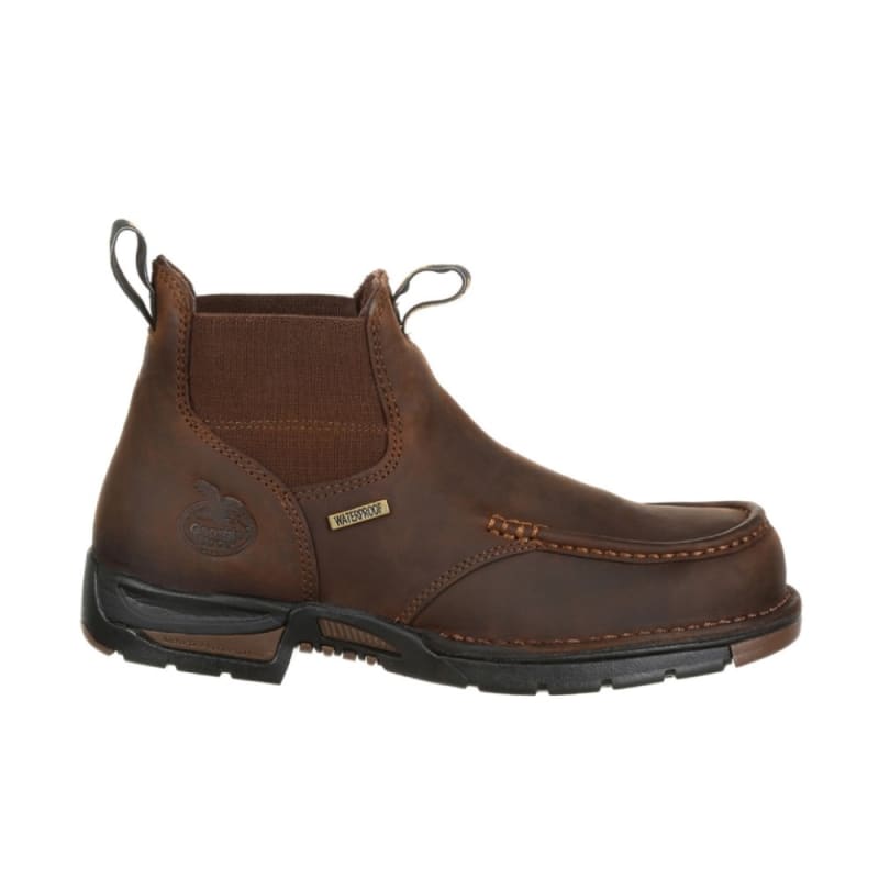 Georgia Athens 5 Inch Chelsea Waterproof Pull On Moc Toe Work Boot GB00156
