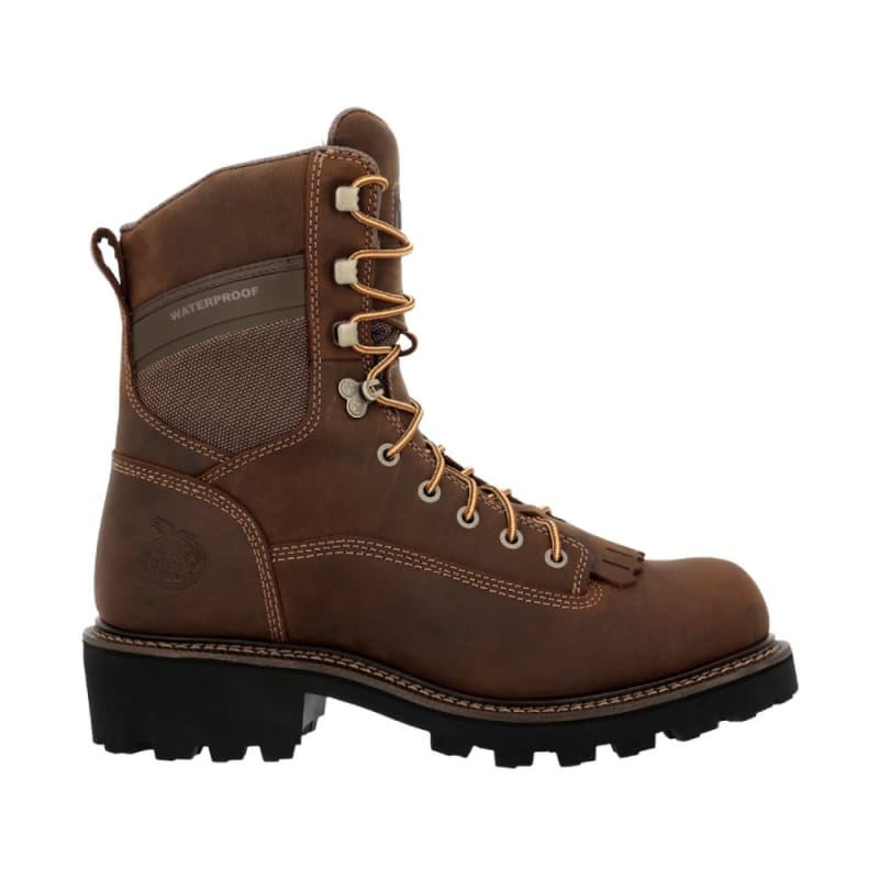 Georgia Loggers 9 Inch Waterproof Scalloped Heel Composite Toe Work Boot GB00718