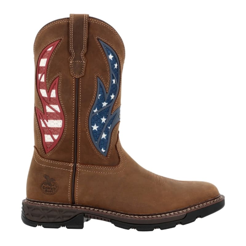 Georgia Carbo-Tec FLX 11 Inch Waterproof Patriotic Soft Toe Work Boot GB00721