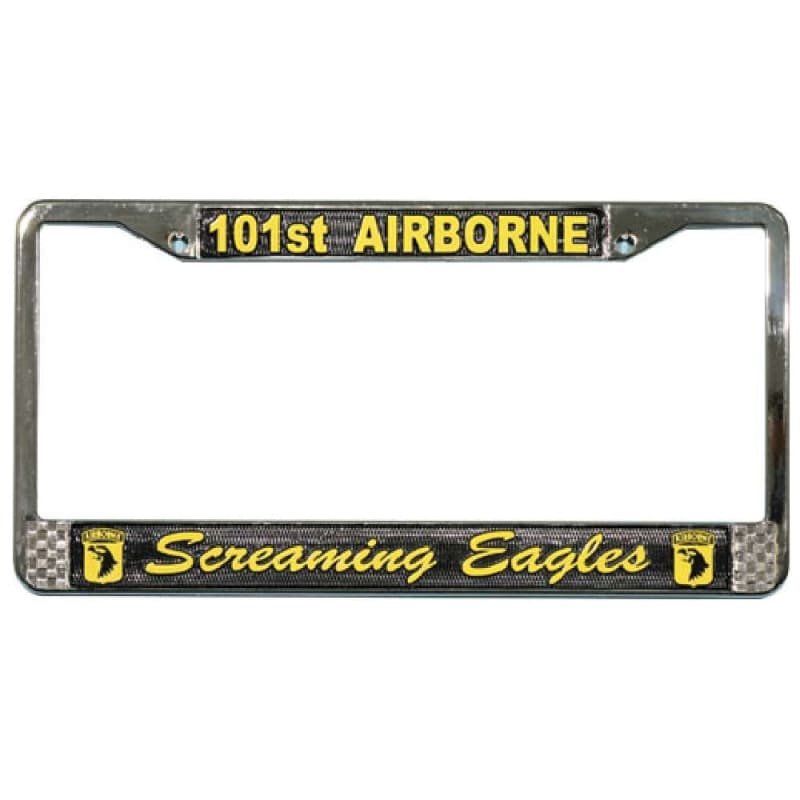 101st Airborne Screaming Eagles License Plate Frame LFA12