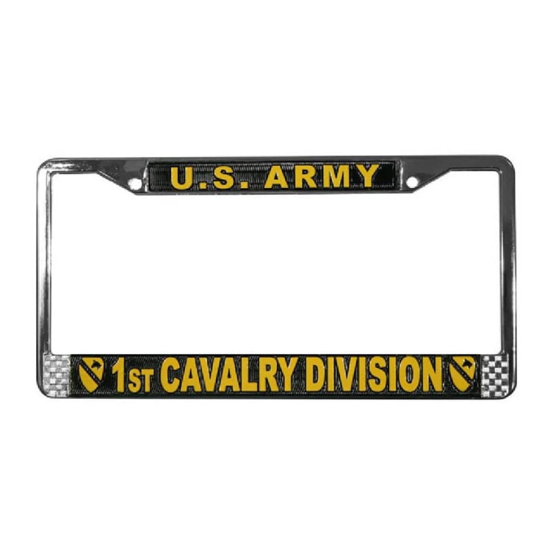 US Army 1st Cavalry Division License Plate Frame LFA26
