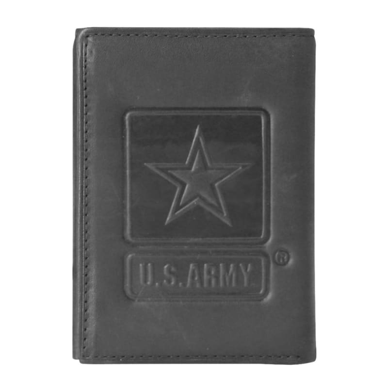 US Army Star Embossed Trifold Wallet TW-27-OLD