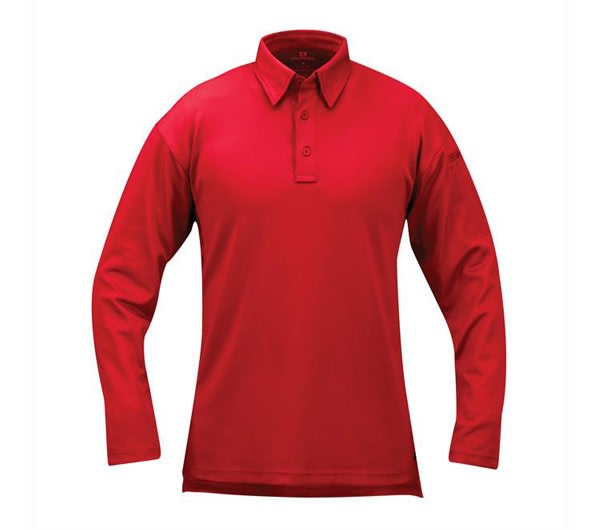 Propper Red Long Sleeve ICE Performance Polos - F531572600