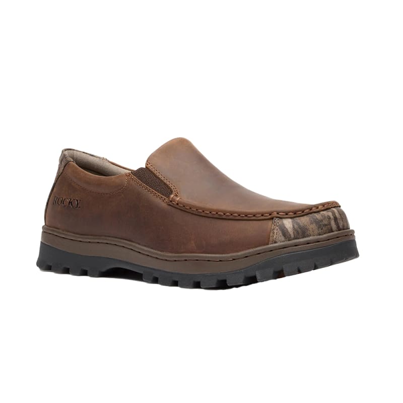 Rocky Outback Lte 3 Imch Soft Toe Slip On Slip Resistant Oxford Work Boot RKS0725